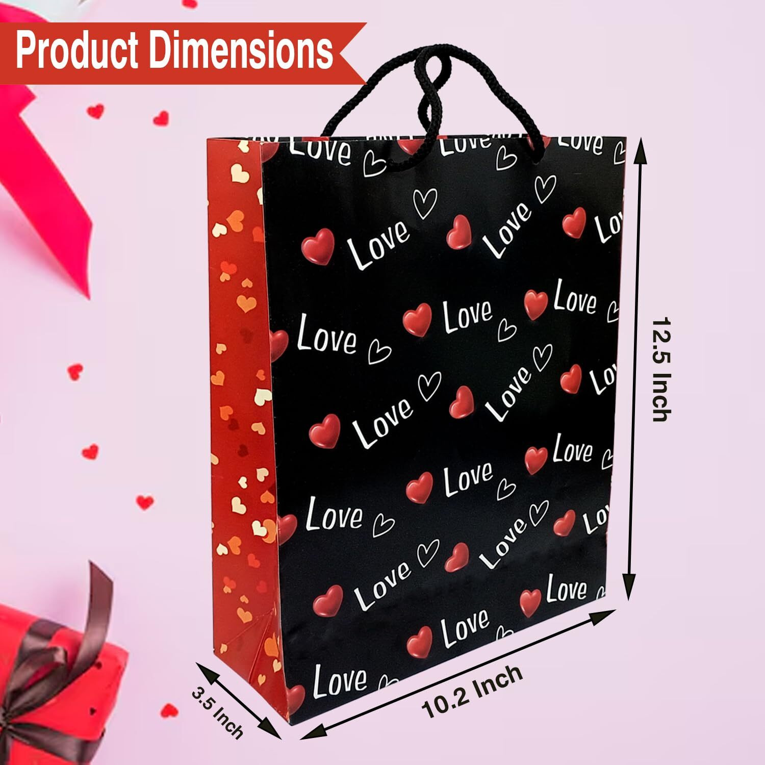 Aakriti Diwali Gift Bags 12.5" X10.2X3 Inches Large Gift Bags With Handles For Anniversary Wedding Birthday Party (25)