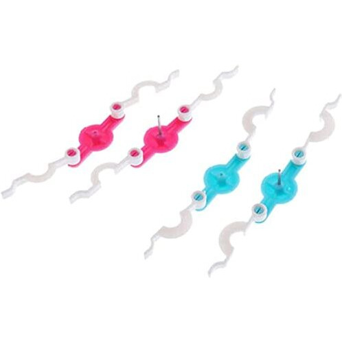 Jern 2 Piece Mini Pom Pom Maker Fluff Ball Weaver Knitting Loom Diy Tool 20Mm 25Mm