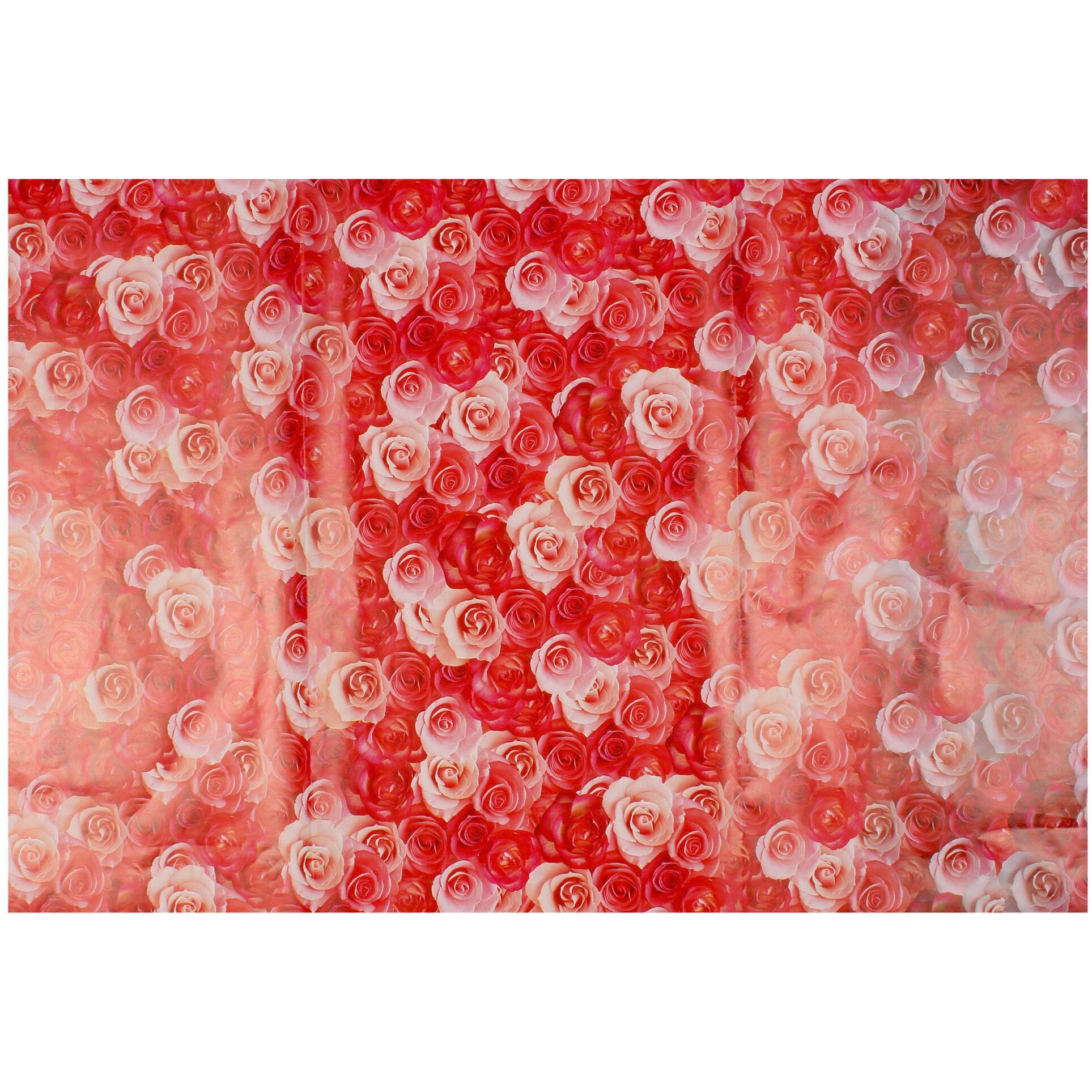 Snow Crafts Red Flowers Gift Wrapping Paper For Packaging, Birthday Gifts, Diwali Decoration, Kids Project Work (Size-18Inch X 27Inch) (Pack Of 10 Sheets)