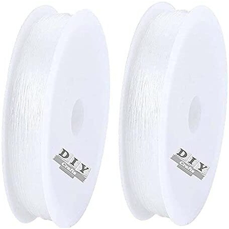 Diy Crafts Pack Of 1 Pc, Crystal, Rolls Elastic Stretch Polyester Threads Beading String Cord 10M Per Roll 1-10 Colors For Jewelry Making Bracelets Necklace Pack Of (Pack Of 1 Pc, Crystal)