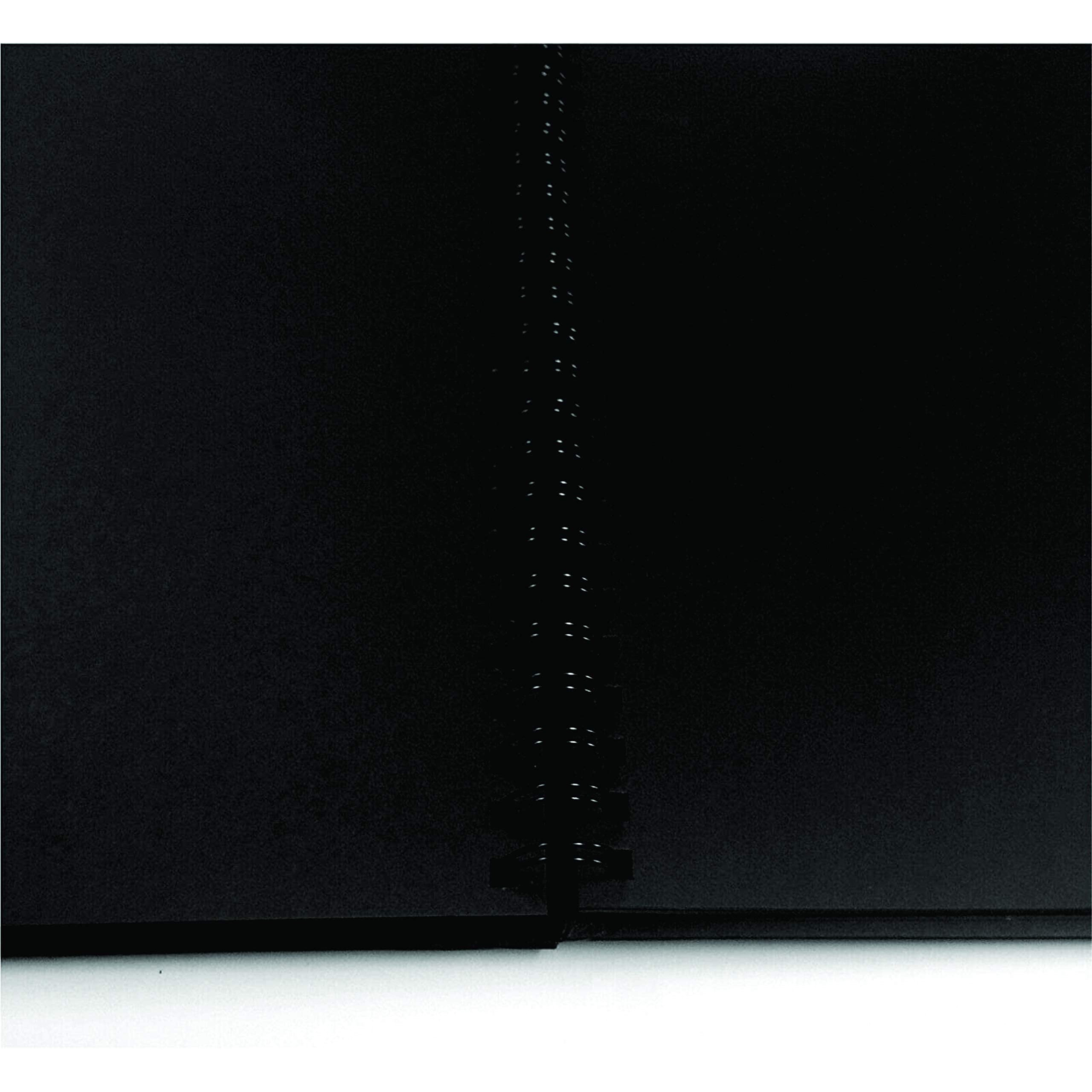 Imprint A4 Black Scrapbook, Sketch Book With Thick Sheets, Spiral Bound, 35 Sheets, Pack Of 1