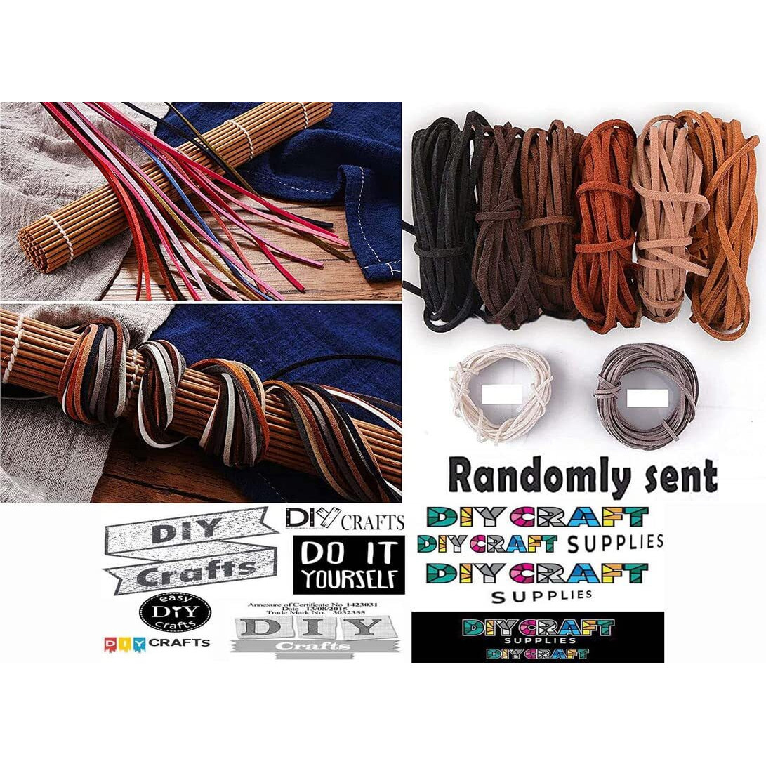 Diy Crafts Pack Of 1 Set, Gold, Faux Leather Cord Suede Cord String Rope Thread, For Jewelry Making Beading Necklace Bracelet Crafts With As Choice Cord X Ends, As Choice (Pack Of 1 Set, Gold)