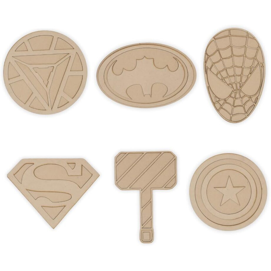 Hobby India Diy Painting Craft Kits For Kids & Adults | Complete Art & Craft Kit With Paints, Brushes & Diy Kit | Creative Diy Art Projects For Home Decor & Gifts (Geometric Superhero)