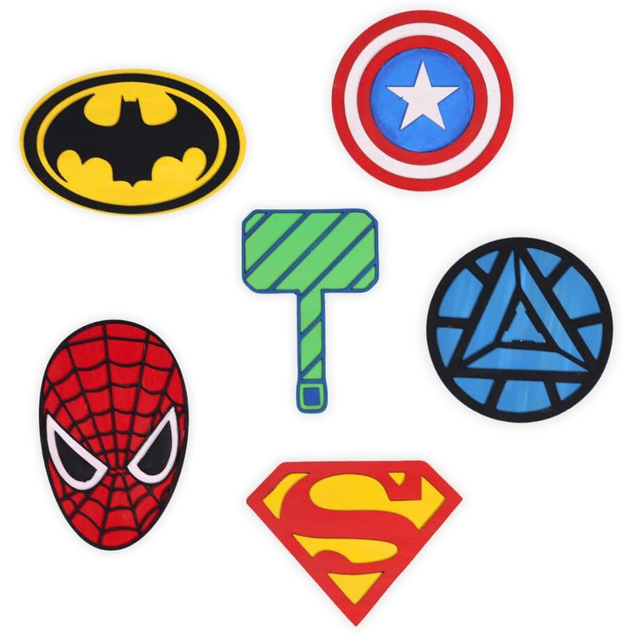 Hobby India Diy Painting Craft Kits For Kids & Adults | Complete Art & Craft Kit With Paints, Brushes & Diy Kit | Creative Diy Art Projects For Home Decor & Gifts (Geometric Superhero)
