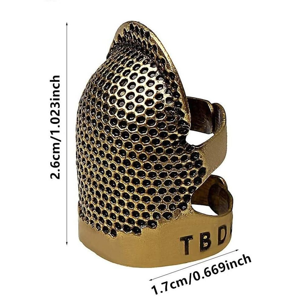 Sahaya Pack Of 12 Adjustable Finger Protector Thimble (4 Different Types) For Sewing Embroidery Needlework