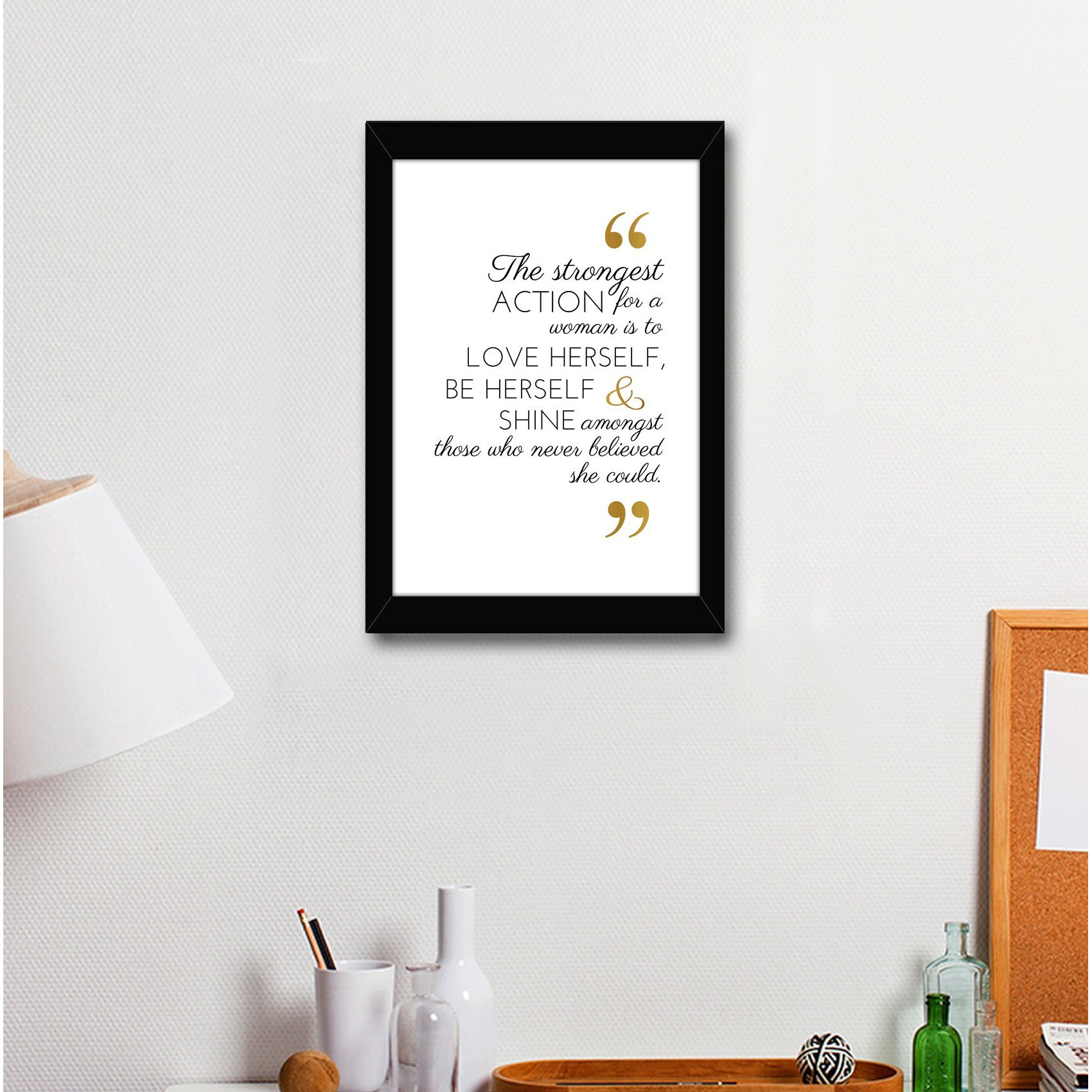 Tied Ribbons Inspirational Quotes Wall Frames Motivational Quotes Posters With Frames For Home Office Kids Room Boys Girls Living Room Bedroom Study Room Classroom Students Aesthetic Gift Items