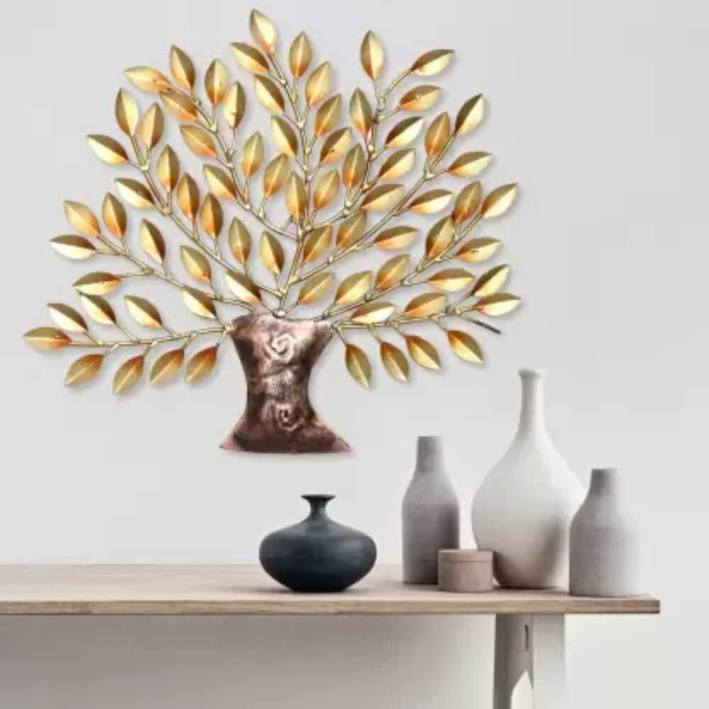 Decore Basket Small Leaf Tree Wall Decor (16 X 01 X 16 In)