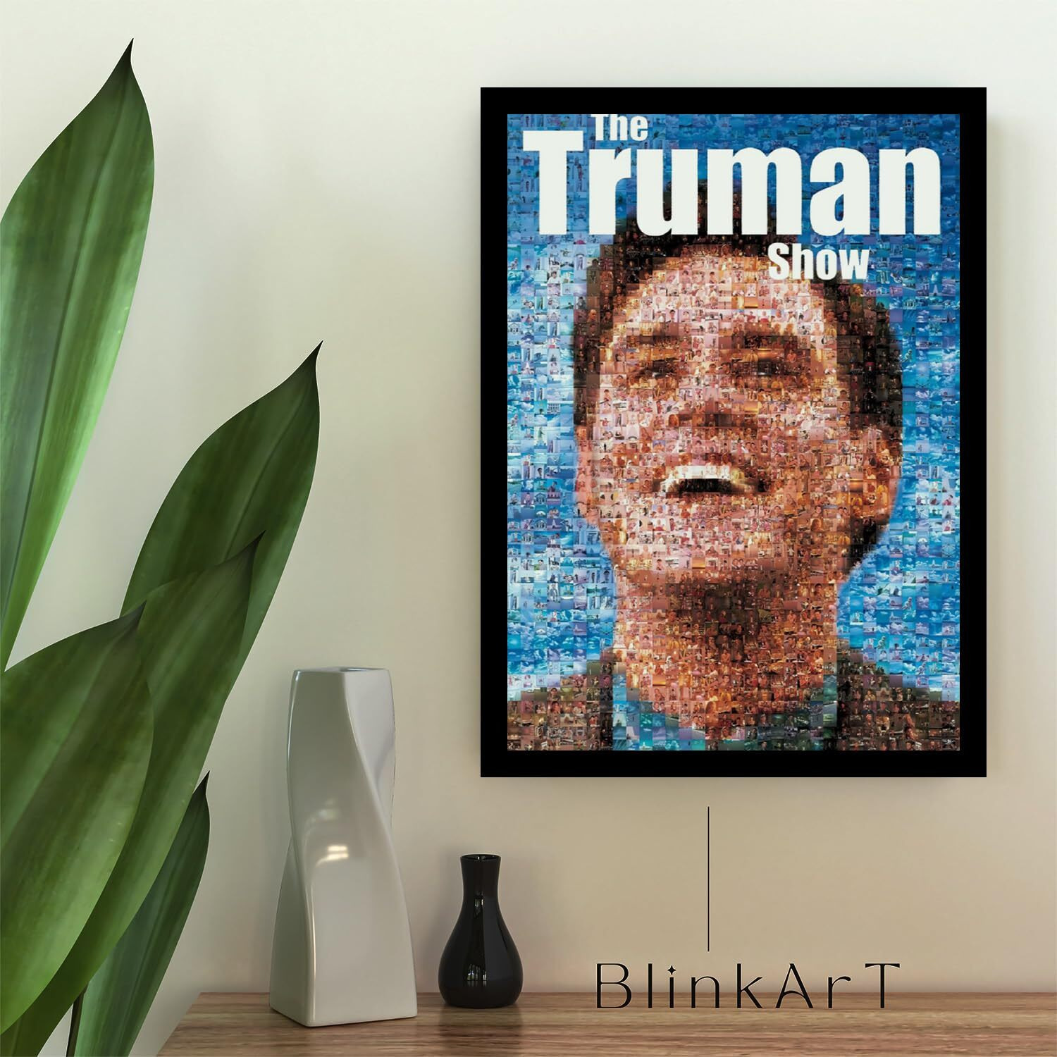 Blinkart Aesthetic The Truman Show (1998) Movie Photo Frame Album Poster Wall Art Print Decor Perfect For Home Bedroom Living Room Bedroom Home, Office & Study Room(12 * 18 Inches)