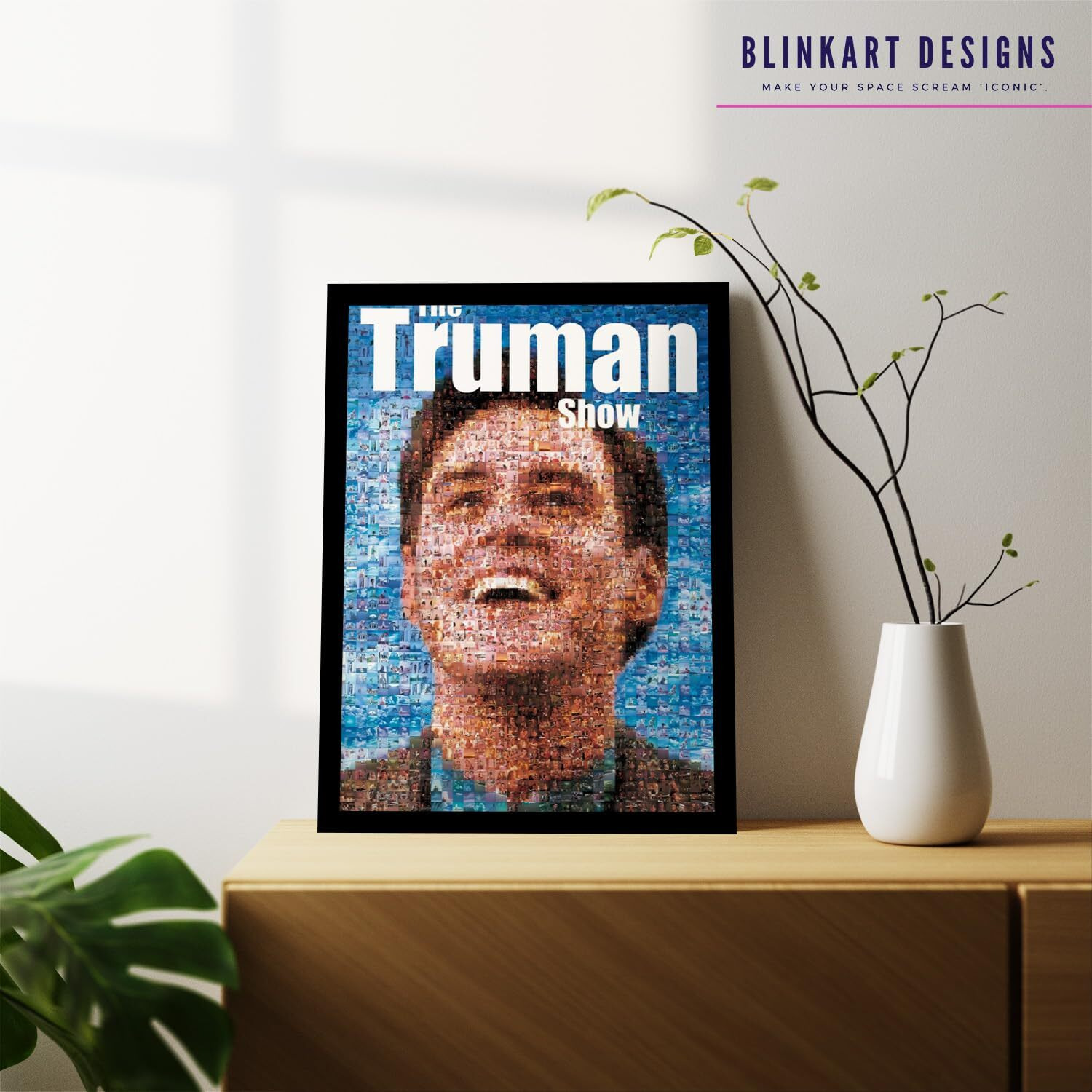 Blinkart Aesthetic The Truman Show (1998) Movie Photo Frame Album Poster Wall Art Print Decor Perfect For Home Bedroom Living Room Bedroom Home, Office & Study Room(12 * 18 Inches)
