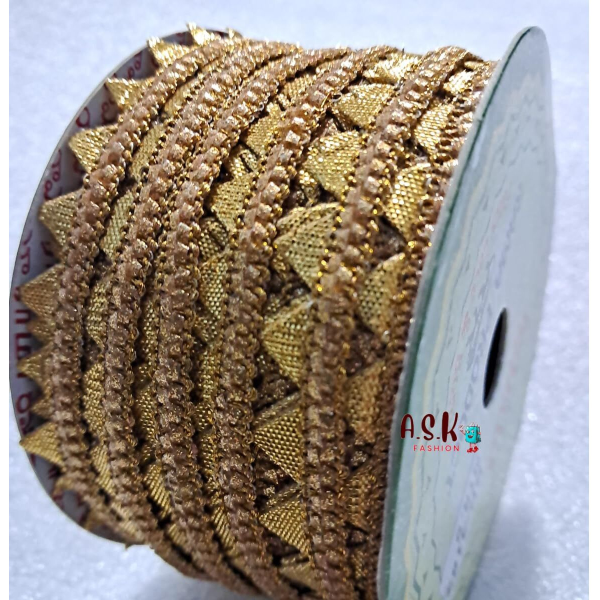 Golden Dori Lace & Blouse Border For Blouse, Bridal Dresses, Sarees, Lehengas, Diy Decoration, Designing Embellishment Arts & Crafts 9 Meter - (Gold)