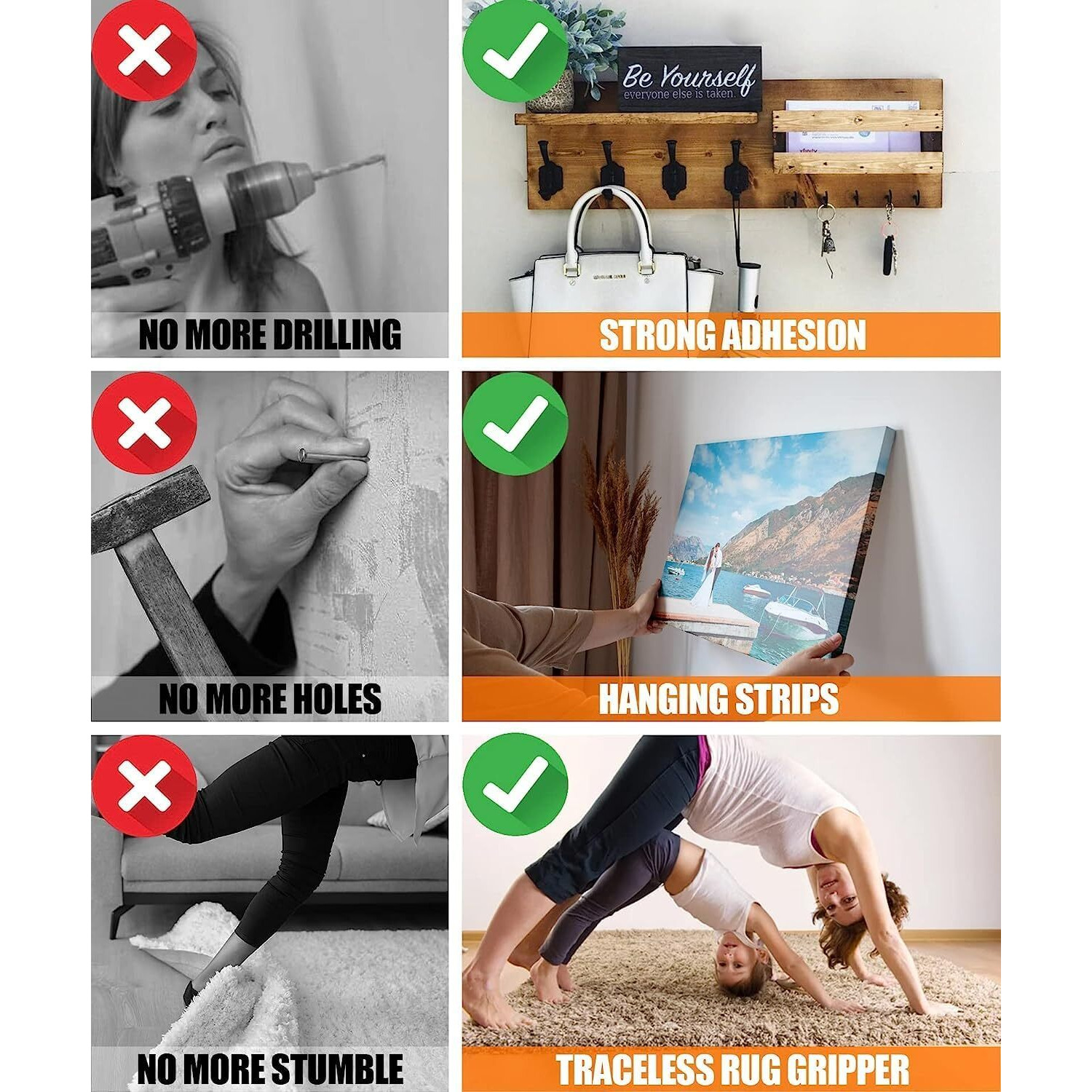 Heareal Multipurpose Double Sided Adhesive Tape| Washable, Reusable Nano Tape For Hanging Applications, Photo Frames, Car Interiors, Extension Boards, Wall Decoration, Etc (L 3M, W 30Mm) Pack Of 2