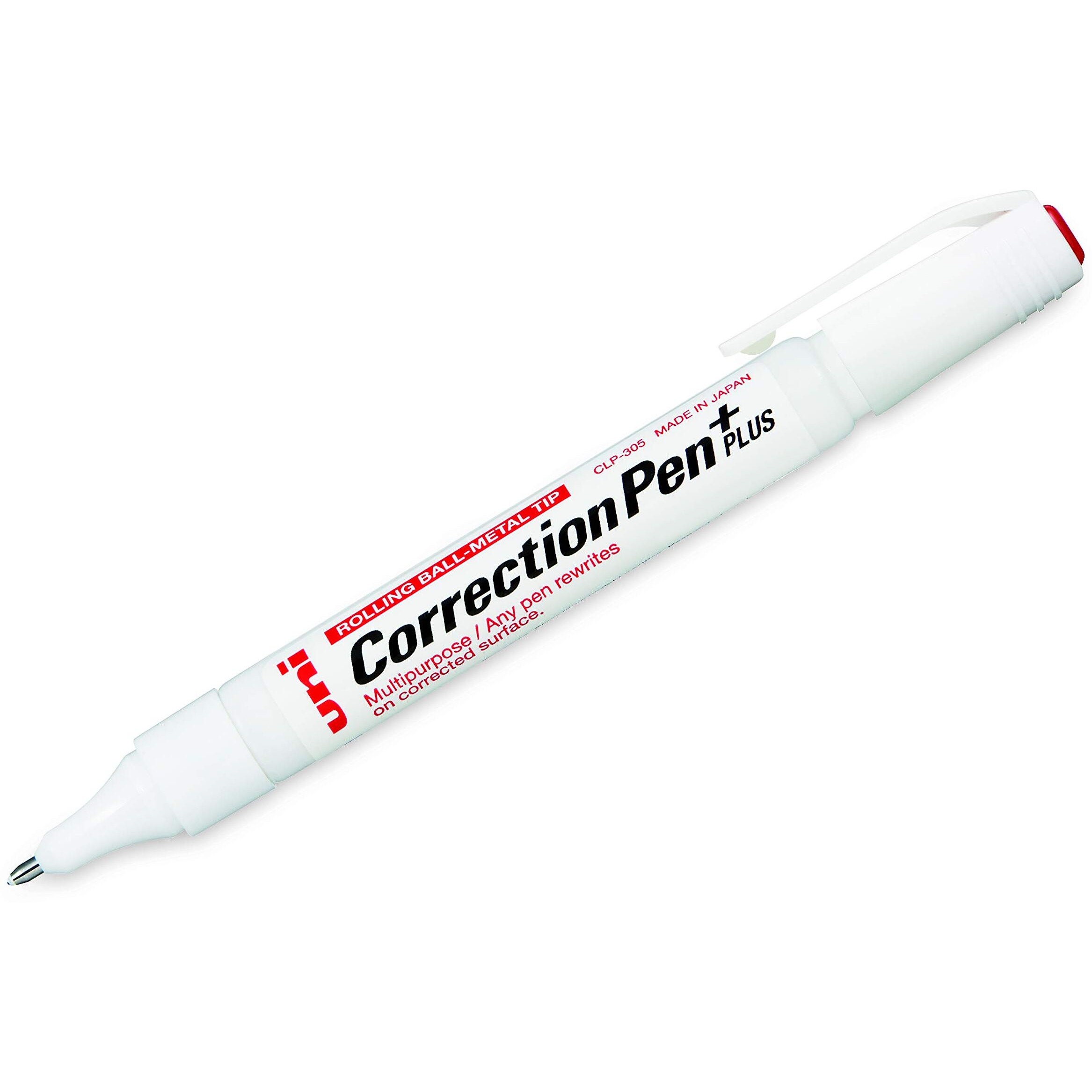 Uni-Ball Clp305 Correction Pen (White Ink, Pack Of 2)