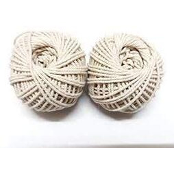 Rsp Quality Bit  Cotton Piping Thread Dori, White, Pack Of 12