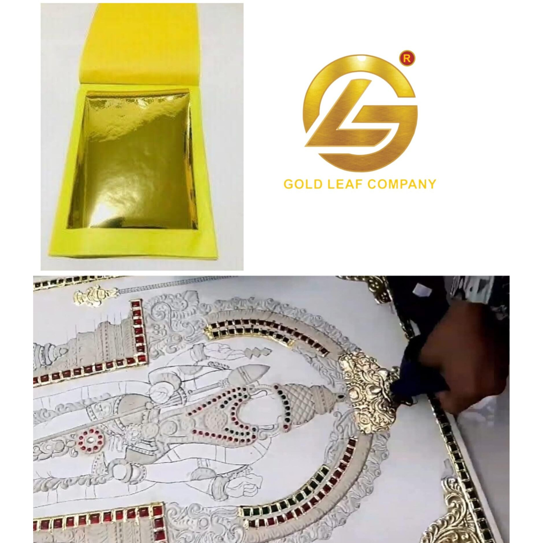 Sgls Tanjore Gold Foils 6X4 Size 25 Pages Gold Foils Book For Tanjore Painting,Frame Art Temple Decor Mysore Painting,Art & Crafts Home Decoration Etc