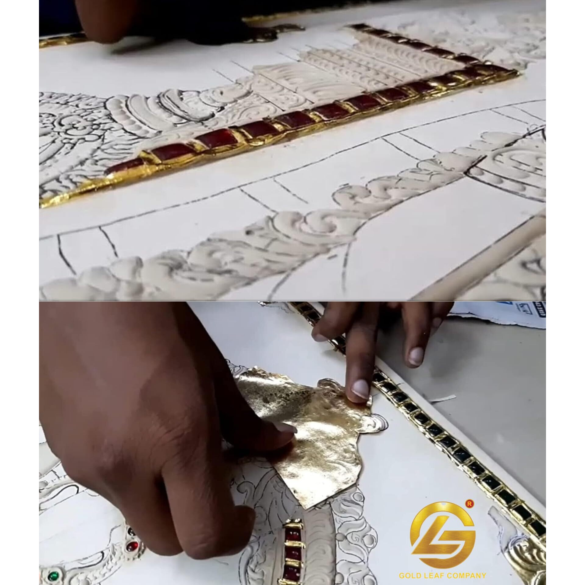 Sgls Tanjore Gold Foils 6X4 Size 25 Pages Gold Foils Book For Tanjore Painting,Frame Art Temple Decor Mysore Painting,Art & Crafts Home Decoration Etc