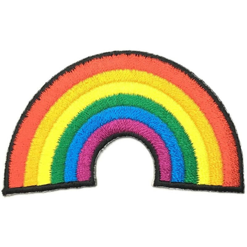 Sync Unicorn Rainbow Patches For Clothes Jeans Jackets Patch Biker Badges For Bags Kids Baby Shower Love Animal Dresses Decoration Craft Sew Stitich On Clothes Paste On Fabric Diy