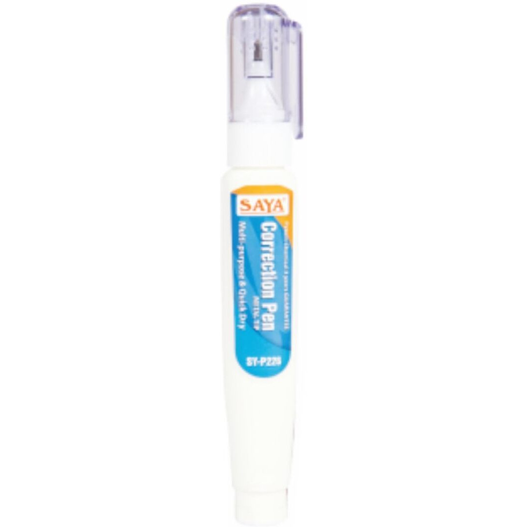 Saya Executive Correction Pen - High-Precision Liquid Ink Correction Tool For Instant Fixes - Ideal For Professional Use, School, And Office - Smooth Application, Quick Drying, And Ergonomic Design