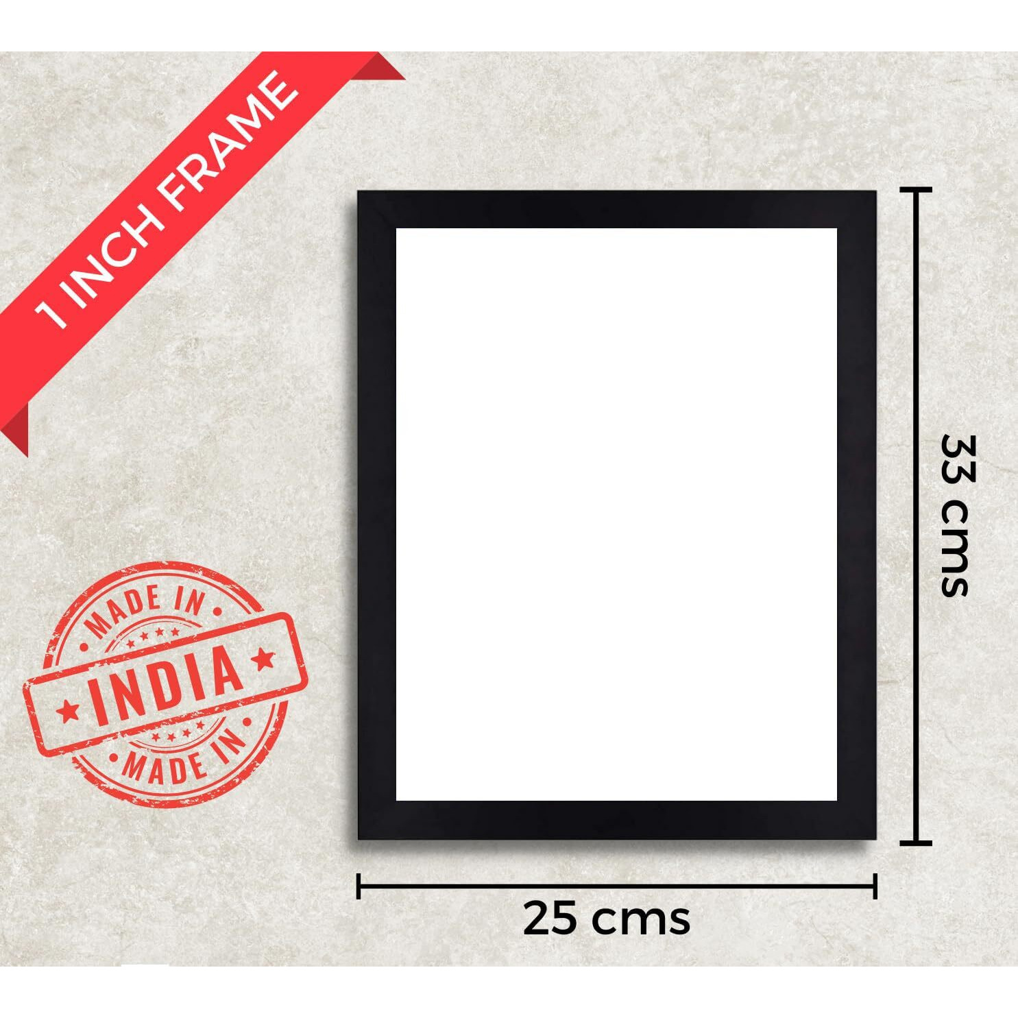 Interio Crafts Manchester United Football Sports Poster(Frame Included,13X10 Inch, Black)
