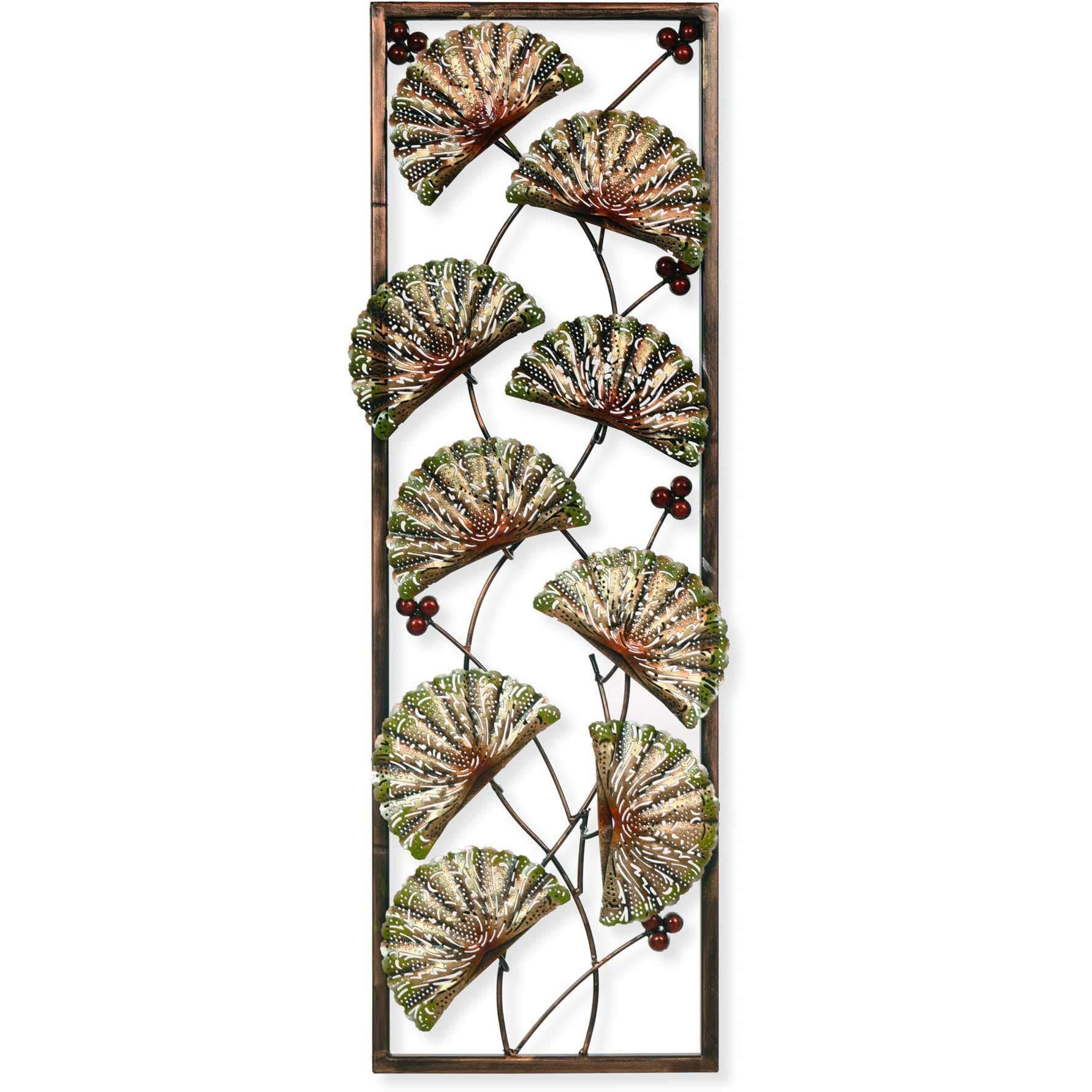 Collectible India Metal Wall Mounted Sculpture Frame (37 X 12 Inch, Golden)