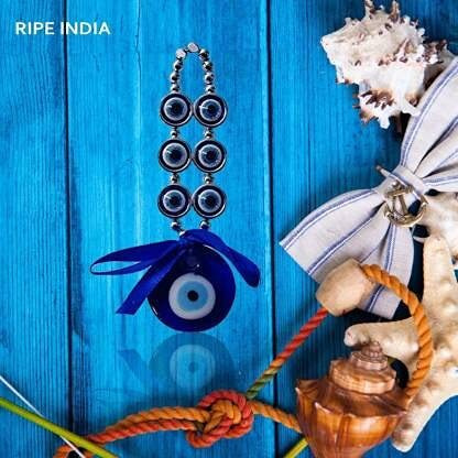 Ripe India 3 Eyes Evil Wall Hanging For Good Luck And Prosperity Decorative