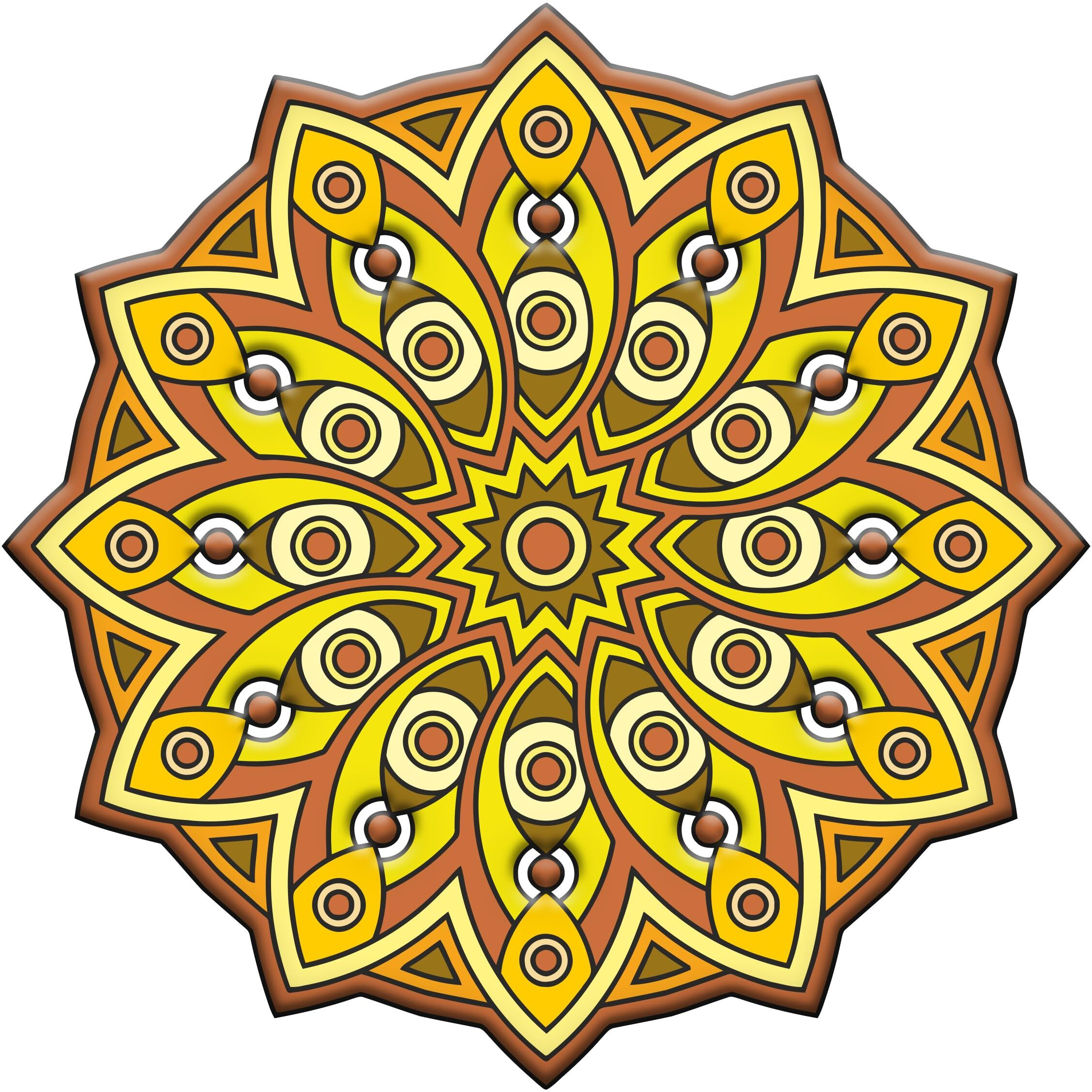 Pd Craftozone Premarked Madala Round Circle Mdf Pine Wood 8 Inch Mdf Boards For Art And Craft - 2.5Mm Unfinished Round Wood Slices For Resin Art, Mandala Art,Pyrography, Painting (8, 1)