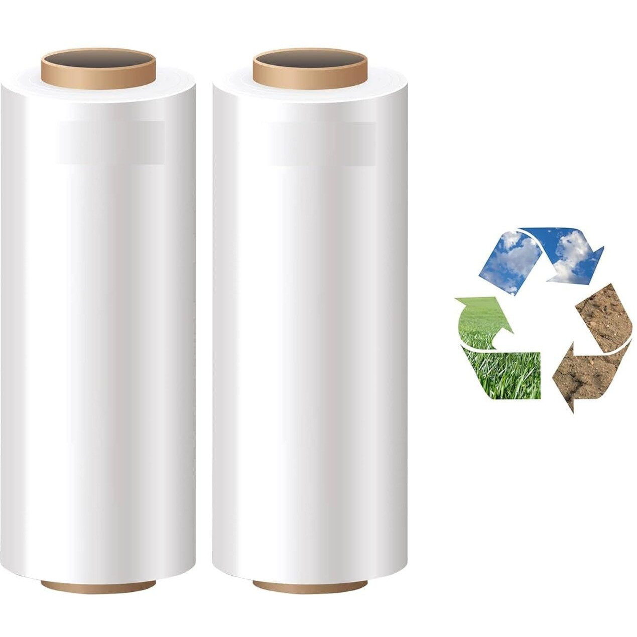 Amit Marketing Packing Cling Film I Multipurpose Compostable Transparent Wrap Roll I 70 Micron, 12 Inch (300 Mm) I For Packaging & Safety Needs Gift Bakery Items Bouquet Diy Craft I 300 Mtr - 4 Pcs