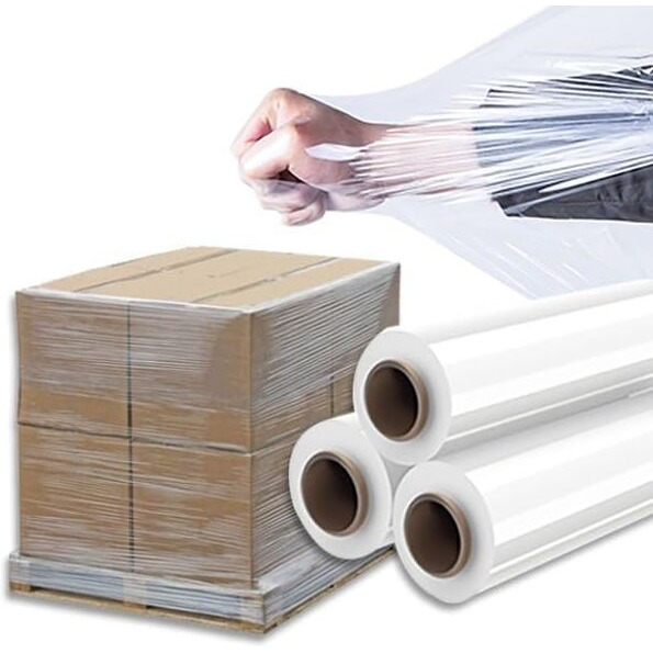 Amit Marketing Packing Cling Film I Multipurpose Compostable Transparent Wrap Roll I 70 Micron, 12 Inch (300 Mm) I For Packaging & Safety Needs Gift Bakery Items Bouquet Diy Craft I 300 Mtr - 4 Pcs