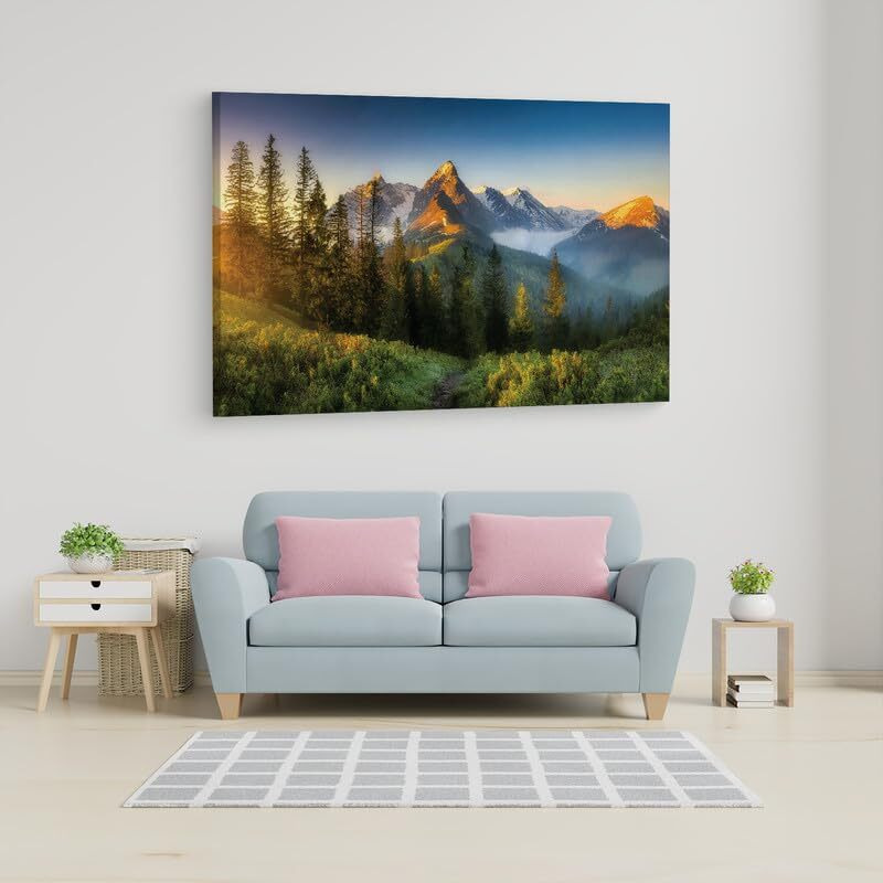 Truecanvas 16 X 24 Inch, Pine Wood Framed Canvas Paintings For Home Decor, Ready To Wall Hanging, Premium Painting For | Bedroom, Living Room, Office Wall Decoration | Wall Art Painting, Ct3261