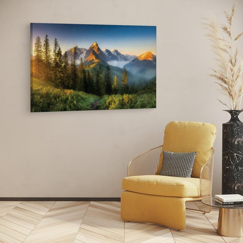 Truecanvas 16 X 24 Inch, Pine Wood Framed Canvas Paintings For Home Decor, Ready To Wall Hanging, Premium Painting For | Bedroom, Living Room, Office Wall Decoration | Wall Art Painting, Ct3261