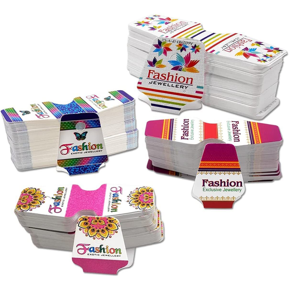 Diy Crafts Pack Of 25 Pcs, Multi Random, 50 Pcs 120X45M Necklace Card Dream Catch Her Earring Card Colour Nice Design C(Pack Of 25 Pcs, Multi Random)