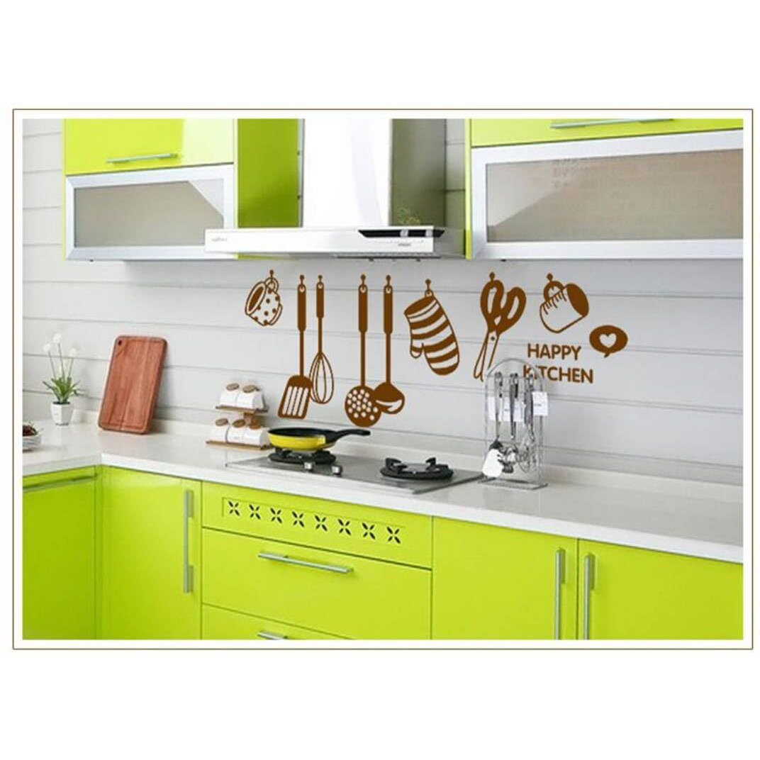 Heureka Kitchen Grocery Wall Tiles Stickers Waterproof, Kitchen Stickers For Wall, Wall Sticker For Kitchen, Kitchen Sticker, Kitchen Tiles Wall Stickers (60 Cm X 45 Cm)