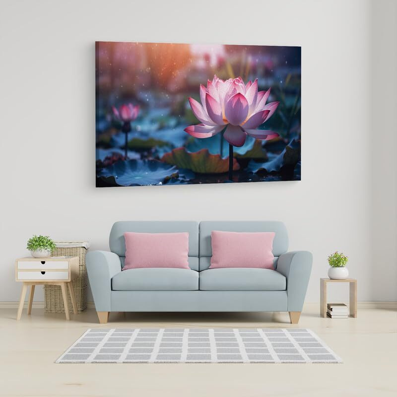 Truecanvas 16 X 24 Inch, Pine Wood Framed Canvas Paintings For Home Decor, Ready To Wall Hanging, Premium Painting For | Bedroom, Living Room, Office Wall Decoration | Wall Art Painting, Ct2175