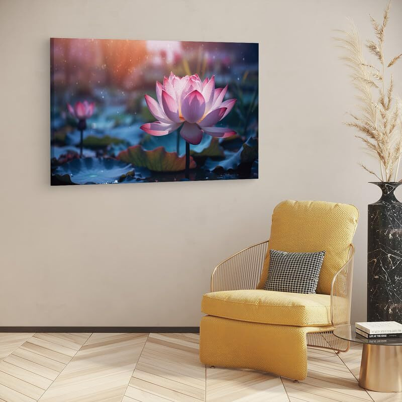 Truecanvas 16 X 24 Inch, Pine Wood Framed Canvas Paintings For Home Decor, Ready To Wall Hanging, Premium Painting For | Bedroom, Living Room, Office Wall Decoration | Wall Art Painting, Ct2175