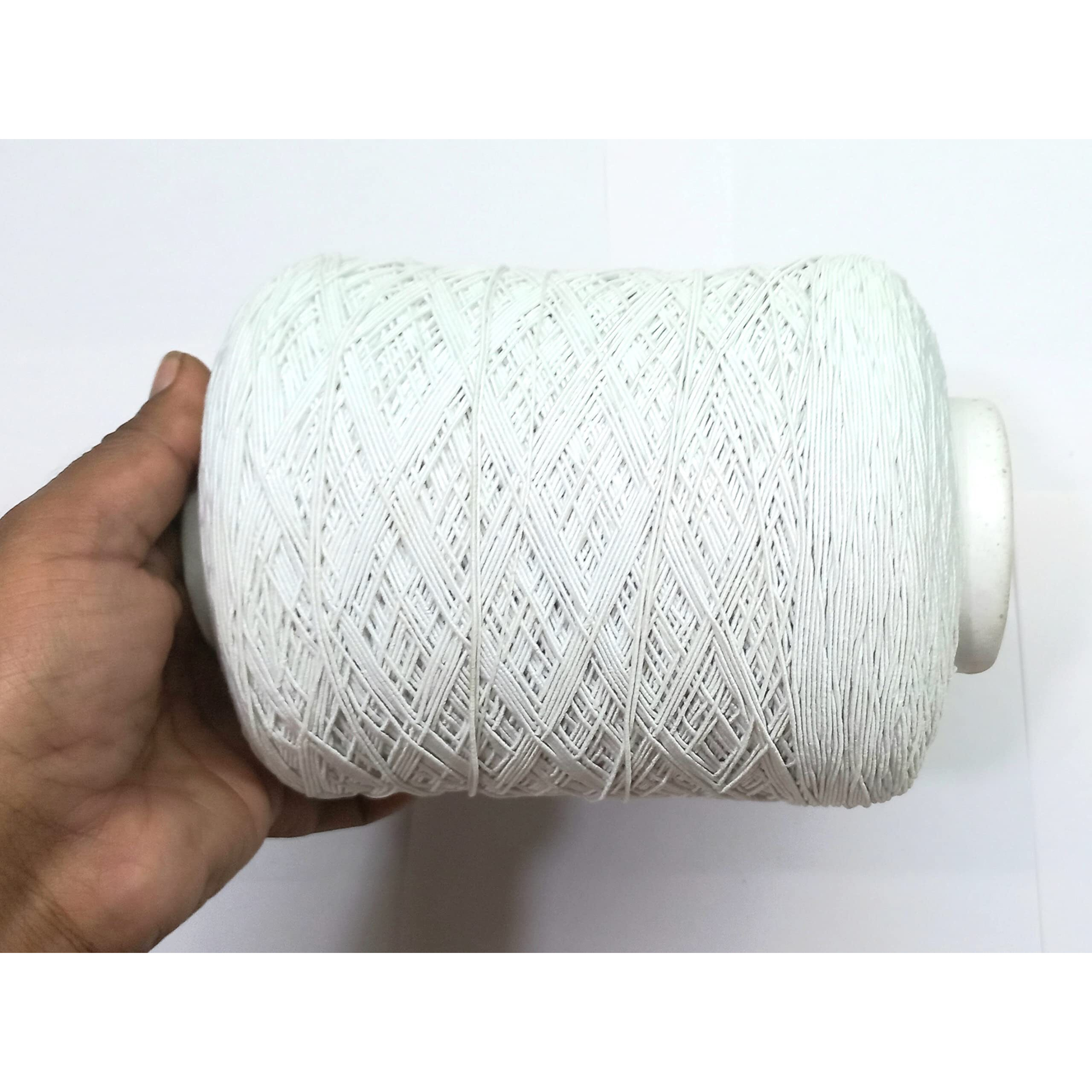 Omx Thread Elastic Bobbin Elastic 0.5 Mm (500 Gm, White) 1Pc