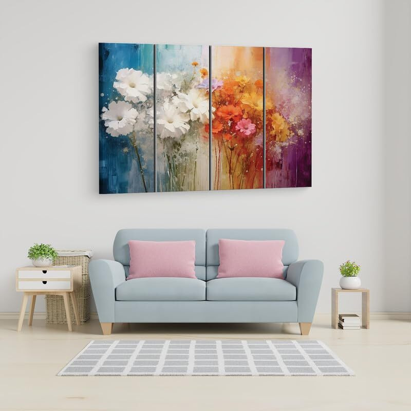 Truecanvas 16 X 24 Inch, Pine Wood Framed Canvas Paintings For Home Decor, Ready To Wall Hanging, Premium Painting For | Bedroom, Living Room, Office Wall Decoration | Wall Art Painting, Ct3121