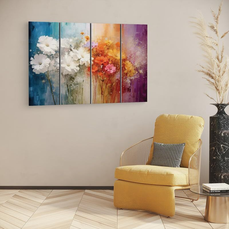 Truecanvas 16 X 24 Inch, Pine Wood Framed Canvas Paintings For Home Decor, Ready To Wall Hanging, Premium Painting For | Bedroom, Living Room, Office Wall Decoration | Wall Art Painting, Ct3121