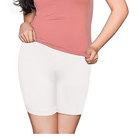 Enamor Women's Shorts (White, S)