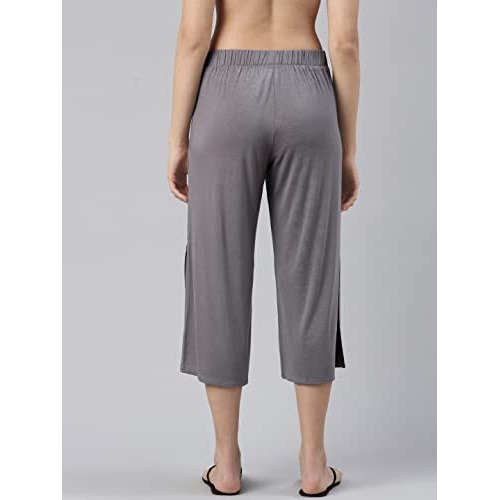 Enamor Women's Relaxed Casual Pants (E064_Ash Grey_S)