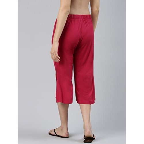 Enamor Women's Relaxed Casual Pants (E064_Strawberry_M)
