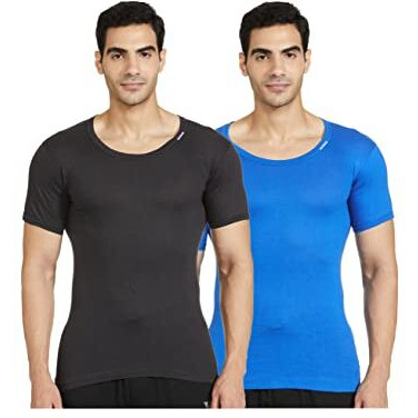 Rupa Men's Solid Regular Fit Vest (Color & Print May Vary) (Pack Of 2) (Frontline Colour Rns 2P_Assorted_80 80 Cm)