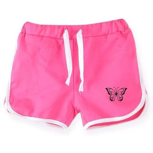 Kyda Kids Girls Cotton Plain Regular Fit Shorts - (Pack Of 3)