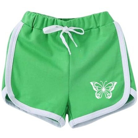 Kyda Kids Girls Cotton Plain Regular Fit Shorts - (Pack Of 3)