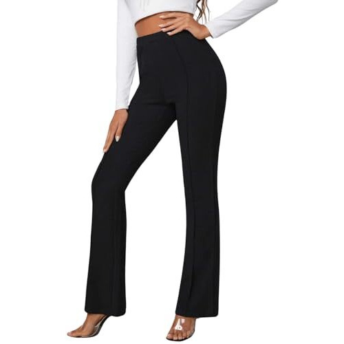 Dhruvi Trendz Womens Spandex Trousers Regular Fit Trousers (Dt-Tr-703_Black_Xl)
