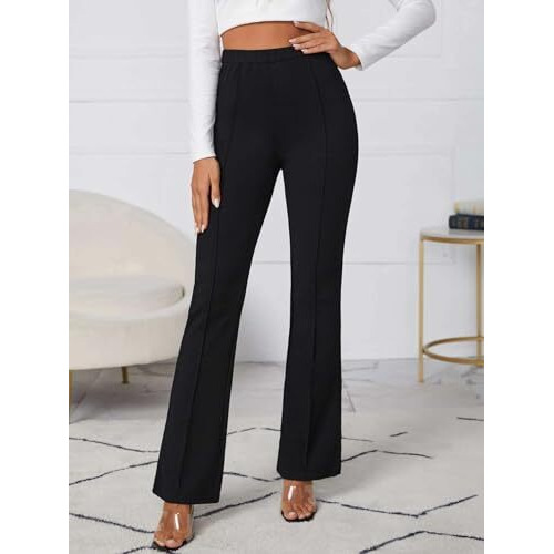 Dhruvi Trendz Womens Spandex Trousers Regular Fit Trousers (Dt-Tr-703_Black_Xl)