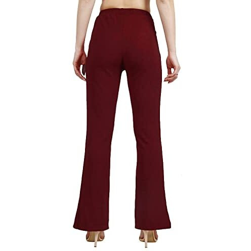 Leriya Fashion Women's Regular Trousers (Lf-Tr-705-S) Maroon