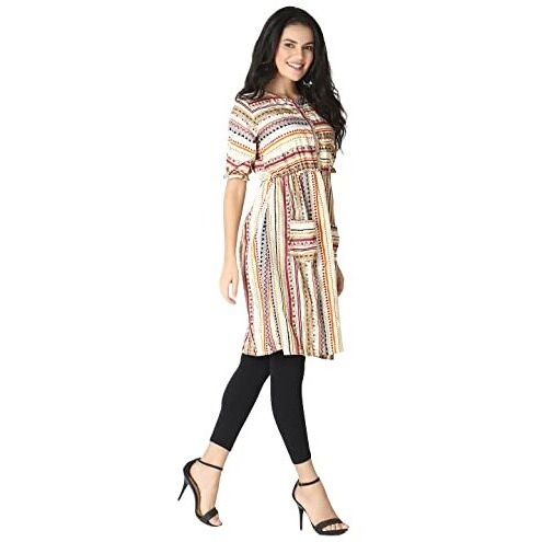 Leriya Fashion One Piece Dress For Women| Midi Dress For Women| Birthday Dress For Women (Medium, Cream)