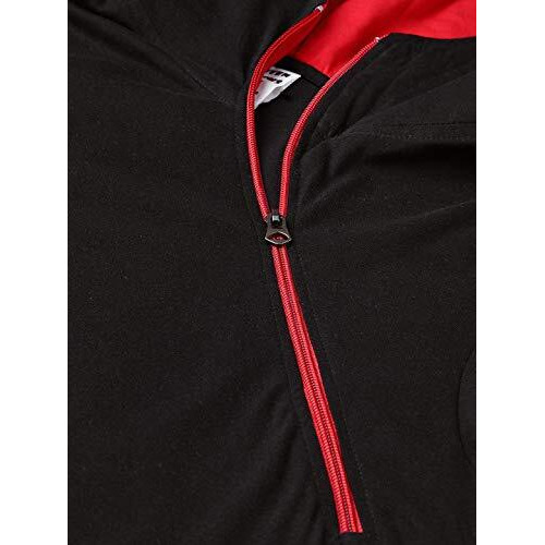 Eyebogler Regular Fit Men's Cotton T-Shirt (Xxl-T2-Blrd, Black-Red, Xx-Large)