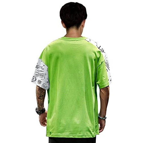 Eyebogler Men's Trendy Round Neck Half Sleeves Loose Fit Typography Printed T-Shirt