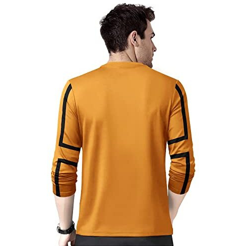 Eyebogler Mens Round Neck Full Sleeves Regular Fit Printed T-Shirt