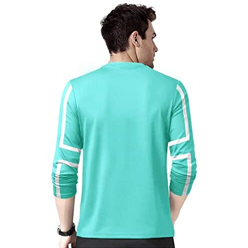 Eyebogler Mens Round Neck Full Sleeves Regular Fit Printed T-Shirt